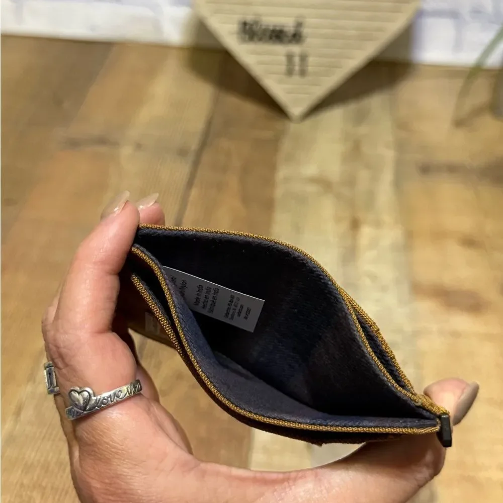 carhartt NYLON DUCK FRONT POCKET WALLET Color is carhartt brown